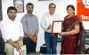 Smt. Ranjanben Bhatt of Baroda gets felicitated by Alma