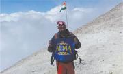 Ratnesh puts ALMA flag at Iran's highest Mt. Damavand